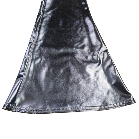 Metallic Silver Flare Pants - Picture 4 of 9